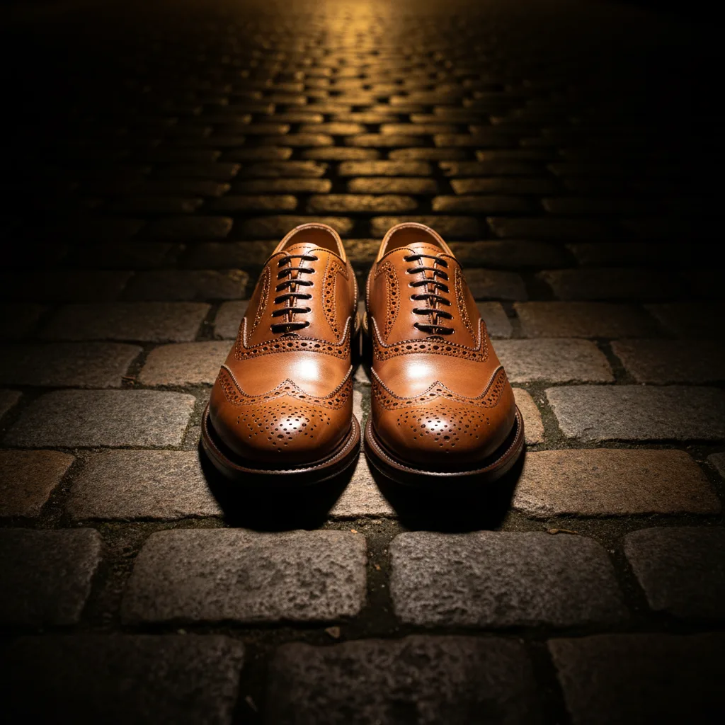 Brogue avec perforations décoratives